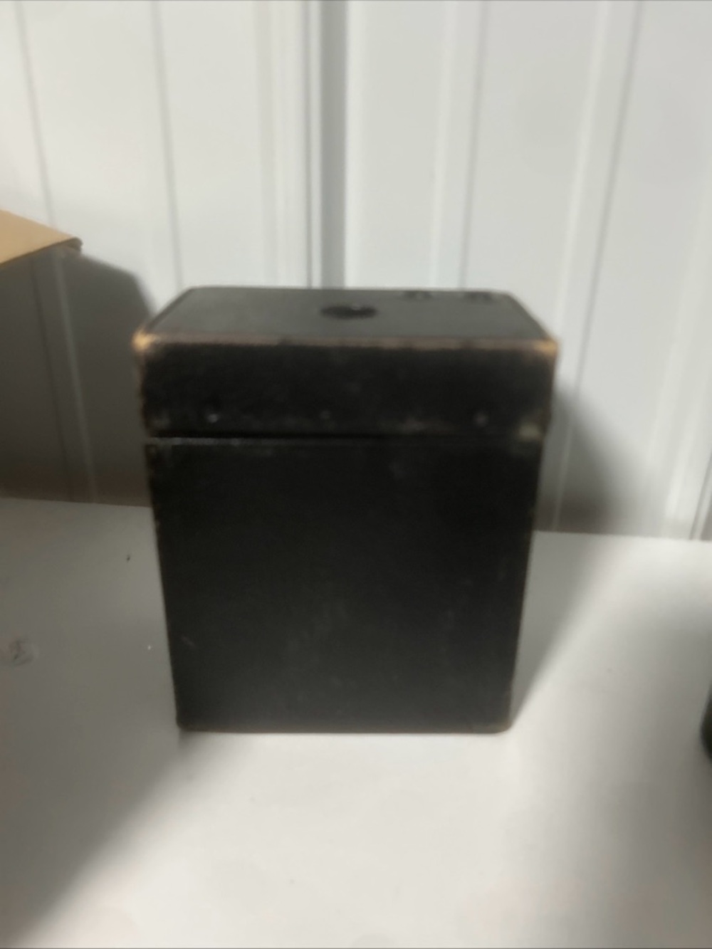 Vintage Black Rectangular camera  Box